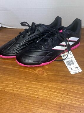 Copa Pure.4 IN Adidas Indoor Soccer Shoes Black Pink US Size Men 9 Women 10